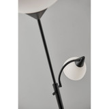 Piedmont Black Torchiere Floor Lamp
