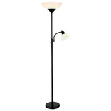 Piedmont Black Torchiere Floor Lamp