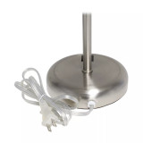 Stick Lamp with USB Charging Port and Fabric Shade 2 Pack Set
