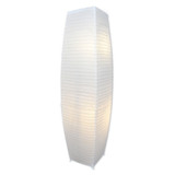 Alumni Color Changing RGB Chrome & Paper Floor Lamp with Remote Control