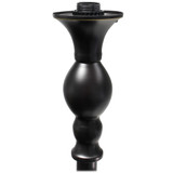 Elegant Designs 1 Light Torchiere Floor Lamp with Marbleized White Glass Shade