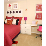 Lime Lights Stick Lamp with Charging Outlet and Fabric Shade