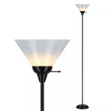 Mary Floor Lamp with White Cone Shade