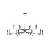 Salem 16-Light Chandelier in Forged Iron