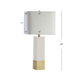 Jeffrey Metal or Marble Led Table Lamp
