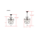 Luna Single Light Chandelier