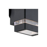 Ridgeland Modern Rectangular Wall Light Sconce Textured Black Hardwired 4 1/2" Fixture for Bedroom Bathroom Vanity Reading Living Room Hallway House Home Decor - Possini Euro Design