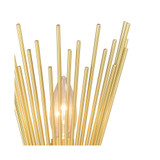 Nikko Gold-Tone Mid-Century Modern Wall Sconce Light