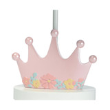 Disney Princesses Pink Crown Nursery Lamp with Shade & Bulb