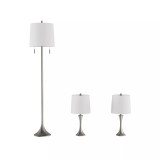 Table and Floor Lamps - Set of 3