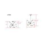 Matrix Sputnik 6 Light 24.75"D Pendant