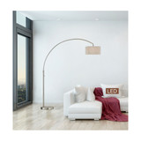 Elena 80" LED Arch Floor Lamp with Dimmer Switch