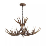 Eldora 30" Adjustable Resin Antler 5-Light LED Chandelier