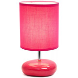 Simple Designs Stonies Small Stone Look Table Bedside Lamp
