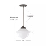 Kurtz 9.5" Adjustable Drop LED Pendant
