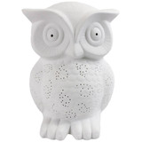 Simple Designs Porcelain Wise Owl Shaped Animal Light Table Lamp