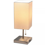 Petite Stick Lamp with USB Charging Port and Shade