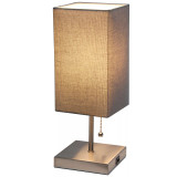 Petite Stick Lamp with USB Charging Port and Shade