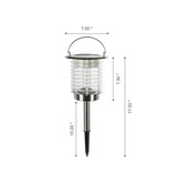 Dual Mode Solar Powered Insect Catcher Light with Hanger and Stake