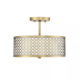 Trade Winds Hutchins Semi-Flush Mount Drum Ceiling Light