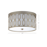 Link 3-Light Metal Led Flush Mount