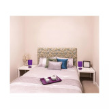 Simple Designs Stonies Small Stone Look Table Bedside Lamp 2 Pack Set