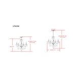 Jingle 5 Light 22.5"D Adjustable Chandelier