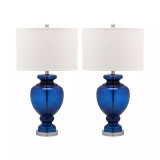 Set of 2 Glass Table Lamps