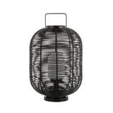 Kandella 26.7" Outdoor Woven Oval Asian LED Lantern