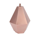 Rose Gold Modern Hexagon Nursery Lamp with Shade & Bulb