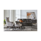 Seeded Amber Floor Lamp