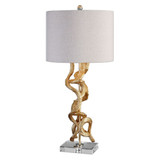Twisted Vines Gold Table Lamp