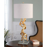 Twisted Vines Gold Table Lamp