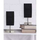 Petite Stick Lamp with USB Charging Port, Set of 2