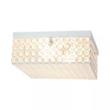 Elegant Designs Elipse Crystal 2 Light Square Ceiling Flush Mount