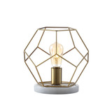 James 10" Metal/Marble LED Table Lamp