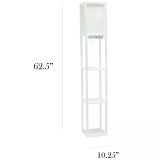 Floor Lamp Etagere Organizer Storage Shelf