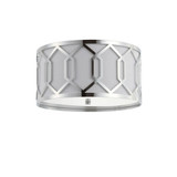 Hex 3-Light Metal Led Flush Mount