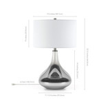 Mirabella Table Lamp In Smoked Chrome Ombre