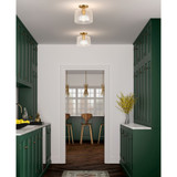 Henri Semi Flush Mount Ceiling Light with Shade