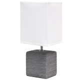 Petite Stone Table Lamp with Shade
