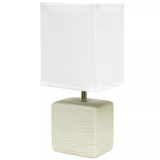 Petite Stone Table Lamp with Shade