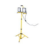 10, 000 Lumen LED Work Light, Dual head, Telescoping Adjustable Tripod Stand, Rotating Lamps