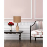 Simple Designs Oval Bowling Pin Base Ceramic Table Lamp