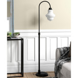 Sara Floor Lamp with Glass Shade