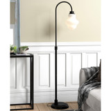 Sara Floor Lamp with Glass Shade