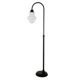 Sara Floor Lamp with Glass Shade