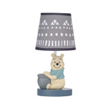 Disney Baby Forever Pooh Gray Lamp with Shade & Bulb