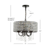 Reese 17" Adjustable LED Drop Pendant