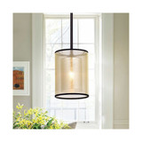 Corman 9" 1-Light Indoor Pendant Lamp with Light Kit